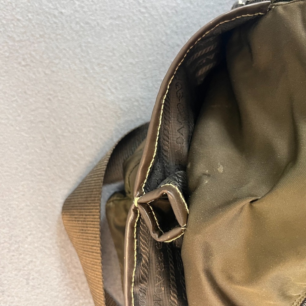 PRADA Shoulder Bag Crossbody Messenger Bag Shoulder Bag Nylon Triangle Logo Uni - Picture 9 of 16